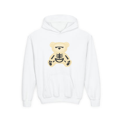 Skeleton Bear Youth Hoodie - Halloween Fun Wear