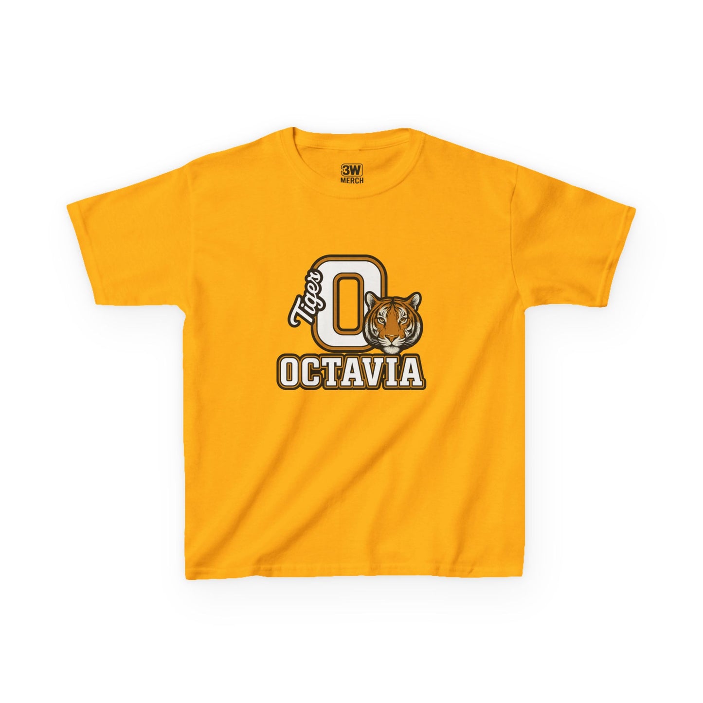 Personalized Tiger Mascot T-Shirt – Custom Name Varsity Style School Spirit Tee, Sports Team Pride Shirt, Gift for Kids & Adults