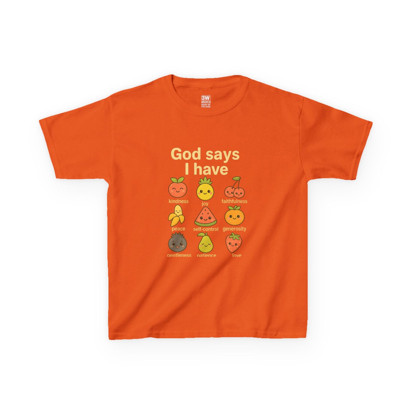 God Says I Have Toddler T-Shirt, Cute Kids Tee, Fun Fruit Design, Christian Apparel, Birthday Gift, Summer Wear