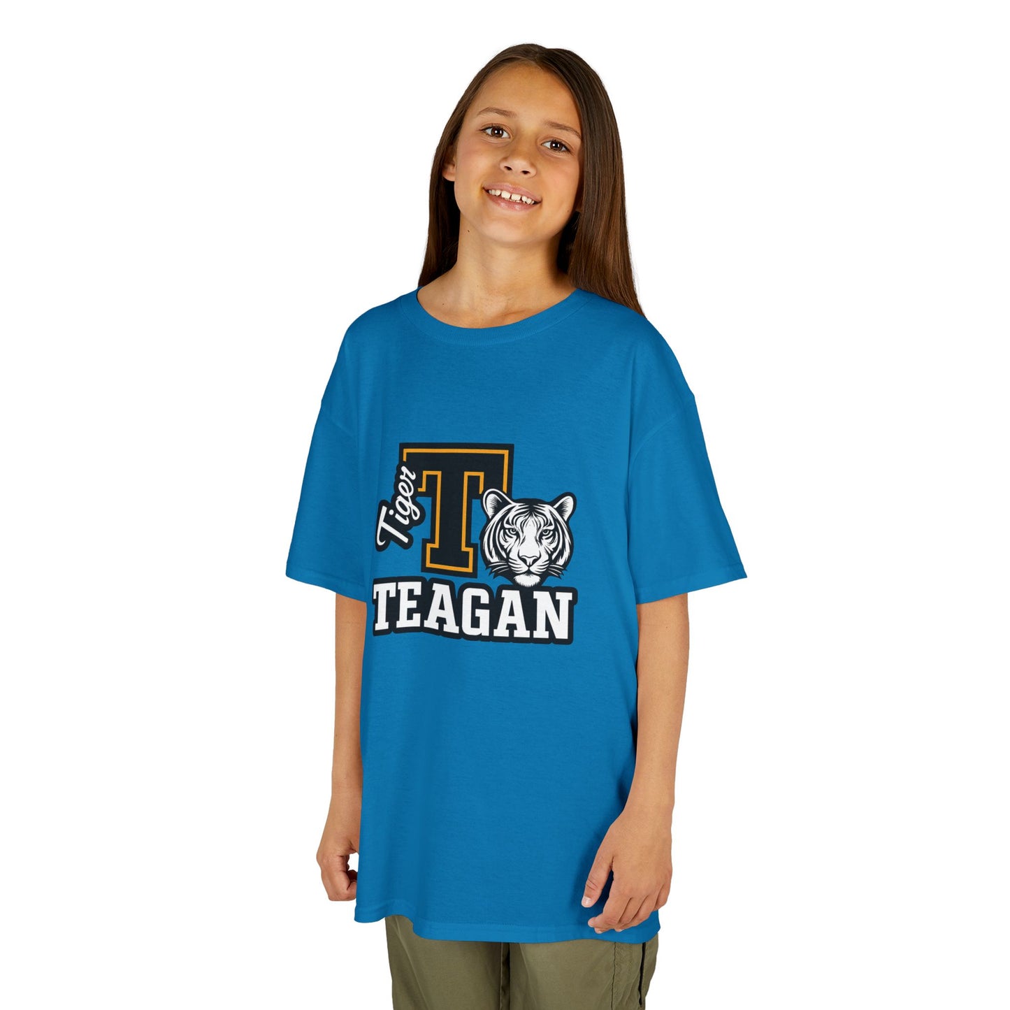 Personalized Kids Tiger Tee | Cool Animal Shirt | Perfect for Gifts, Birthdays, School Events, Weekend Wear