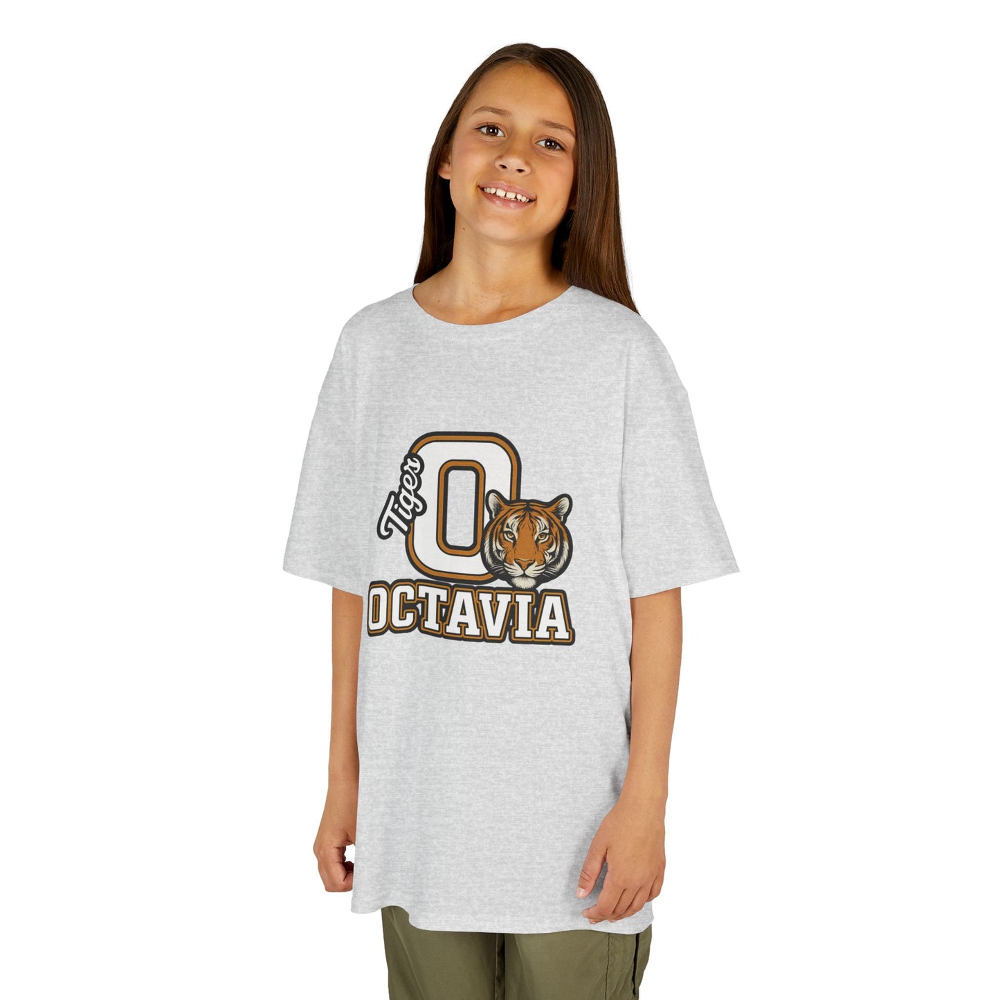 Personalized Tiger Mascot T-Shirt – Custom Name Varsity Style School Spirit Tee, Sports Team Pride Shirt, Gift for Kids & Adults
