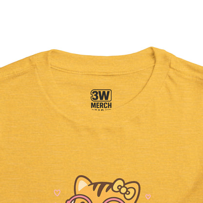 Cute Tiger Pride Toddler Tee, Kids' Short Sleeve Shirt, Animal Lover Gift, Back to School, Birthday Celebration