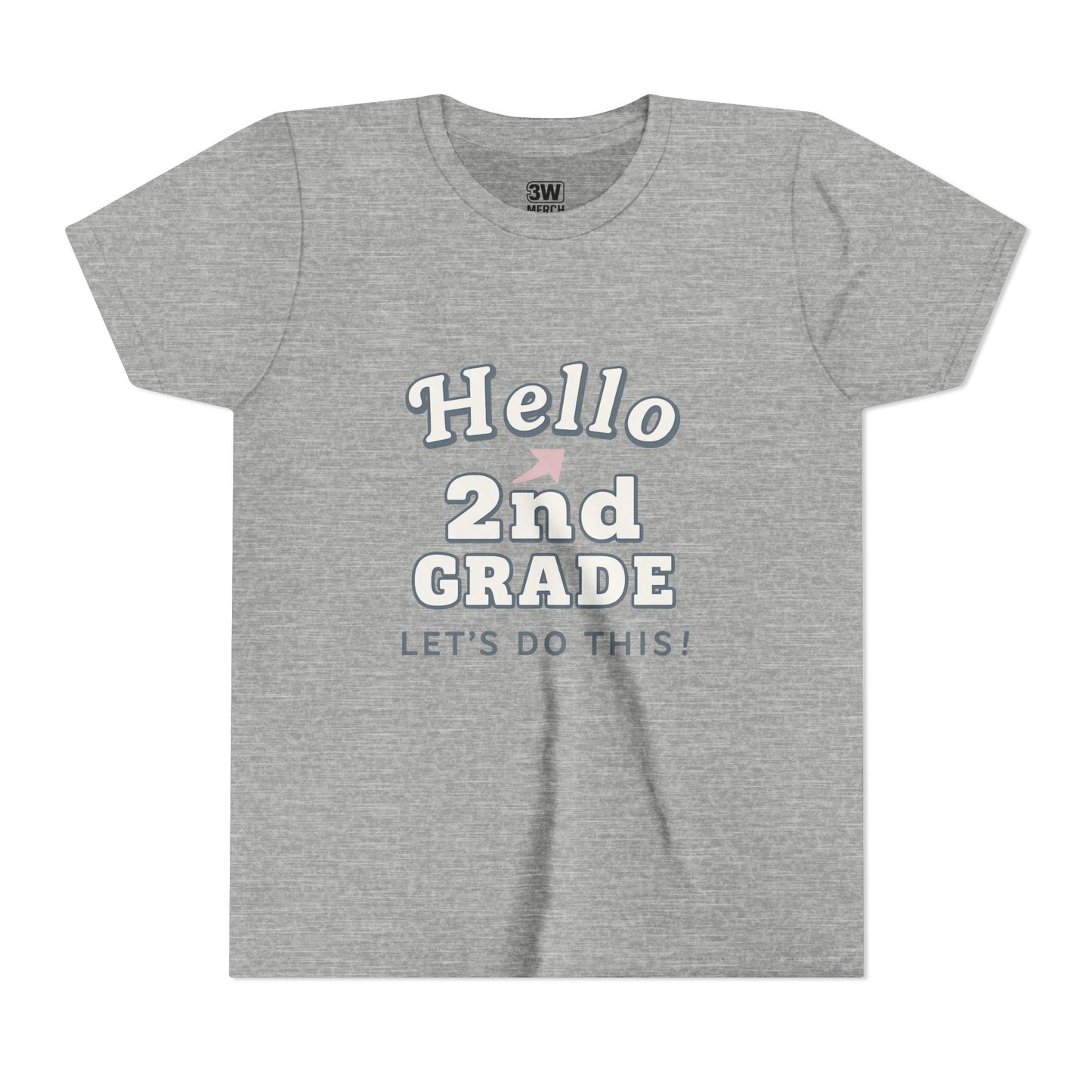 Hello 2nd Grade Youth Tee | Back to School Shirt, Kids Learning Gear, Fun Classroom Clothing, Educational Apparel, Teacher Gift