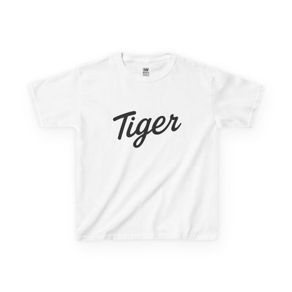 Tiger Kids Heavy Cotton Tee - Fun Kids T-Shirt, Birthday Gift, Animal Lover Apparel, Everyday Wear, Nature Enthusiast Shirt