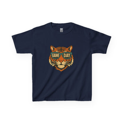 Kids Tee - Game Day Tigers Mascot T Shirt, Spirit Wear for Kids, Back to School