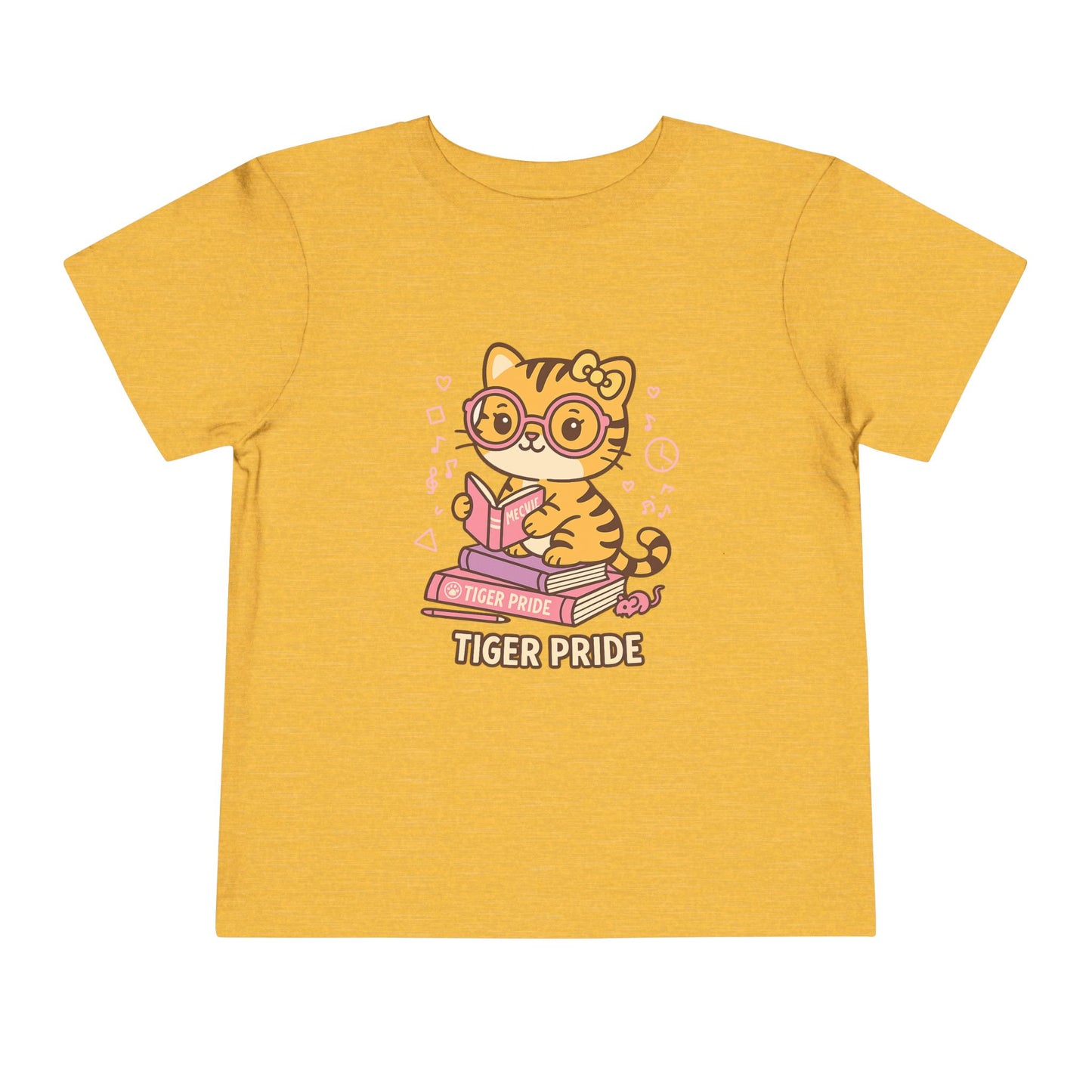Cute Tiger Pride Toddler Tee, Kids' Short Sleeve Shirt, Animal Lover Gift, Back to School, Birthday Celebration