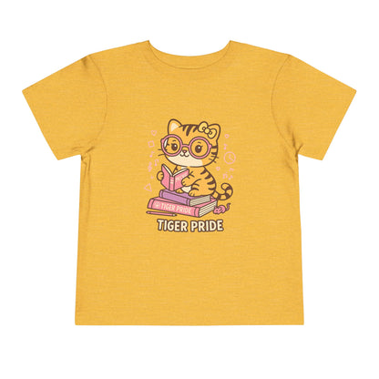 Cute Tiger Pride Toddler Tee, Kids' Short Sleeve Shirt, Animal Lover Gift, Back to School, Birthday Celebration