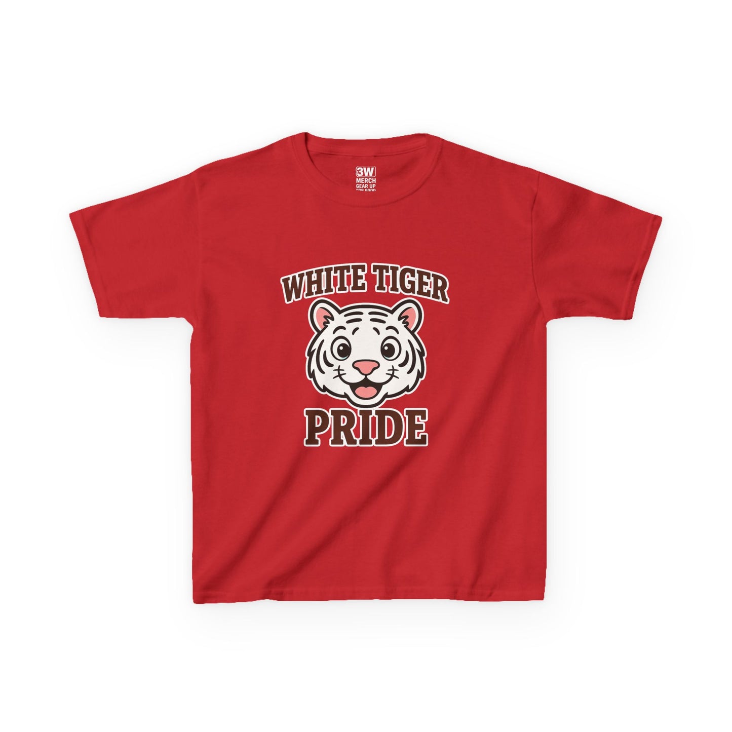 White Tiger Pride T-Shirt - Kids Softstyle Tee