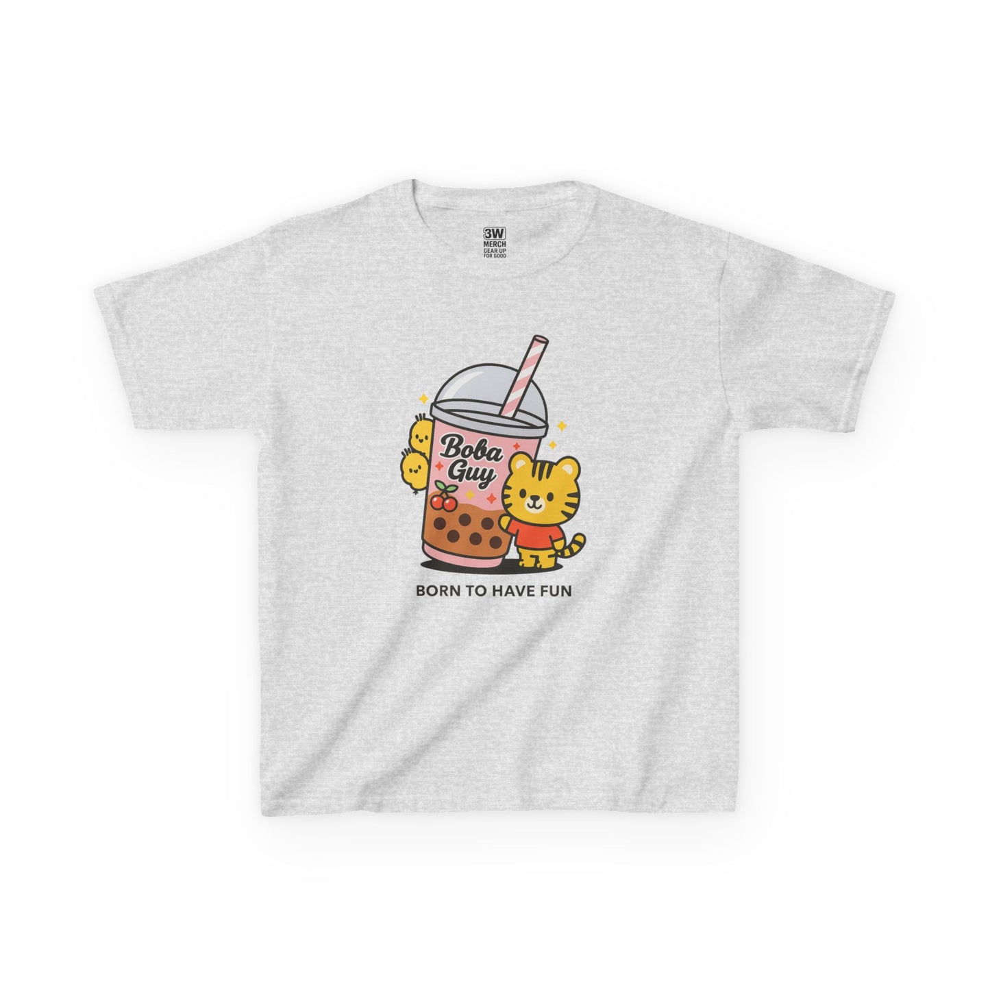 Kids Tee - Kawaii Boba Girl Bubble Tea Shirt, Cute Bear T-Shirt for Trendy Kids 2025