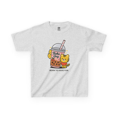 Kids Tee - Kawaii Boba Girl Bubble Tea Shirt, Cute Bear T-Shirt for Trendy Kids 2025