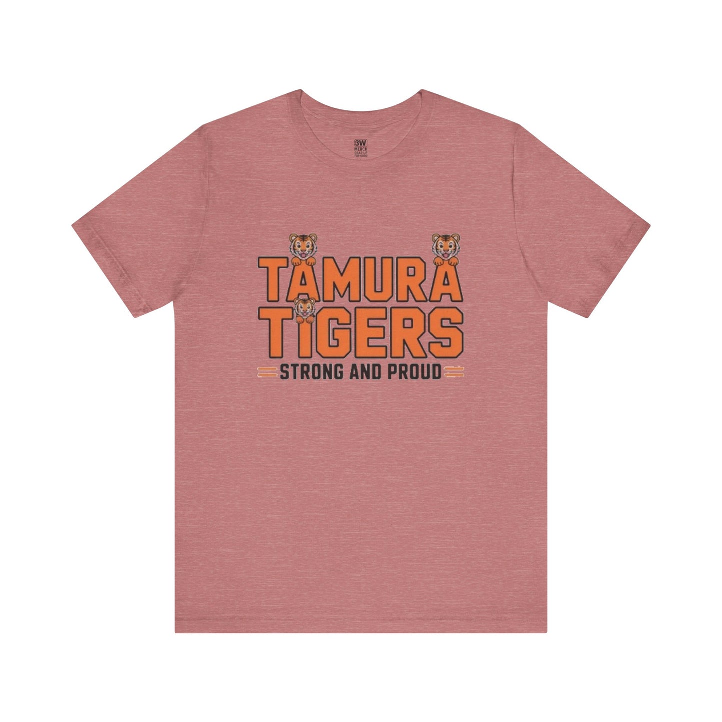 Adult Tiger Print Unisex Tee - Tamura Tigers Design