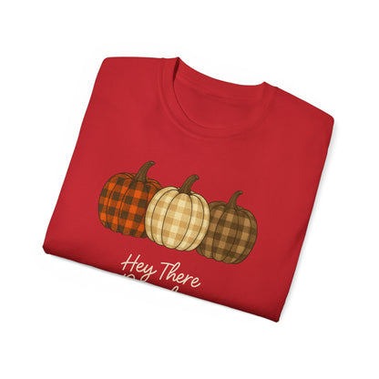Customizable slogan Pumpkin T-Shirt | Plaid Pumpkin Fall Tee 🍂 | Cute Autumn Outfit | Cozy Fall Shirt | Pumpkin Patch Top | Trending Fall Aesthetic 2025