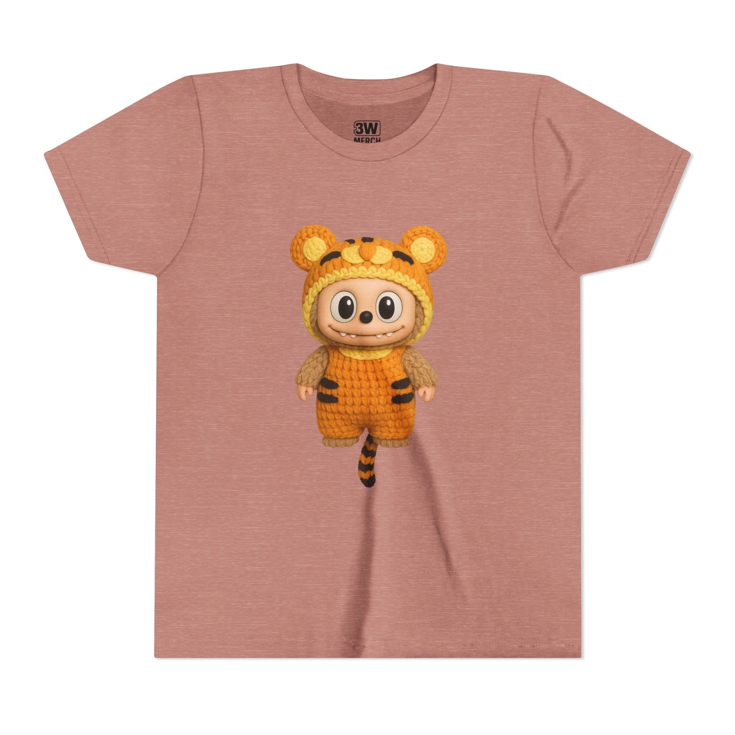 Cute Tiger-Inspired Youth Tee, Kids Animal T-Shirt, Fun Playwear, Gift for Birthdays, Woodland Adventure