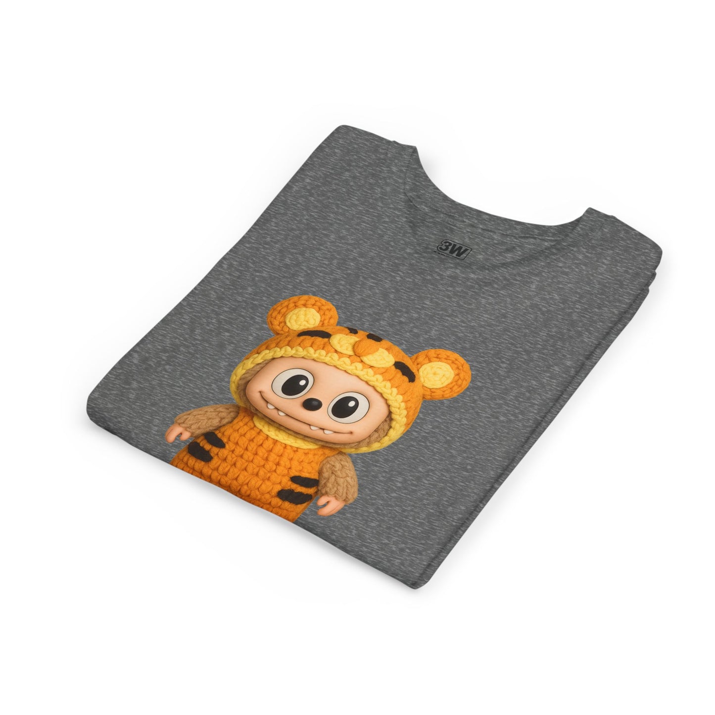 Cute Tiger-Inspired Youth Tee, Kids Animal T-Shirt, Fun Playwear, Gift for Birthdays, Woodland Adventure