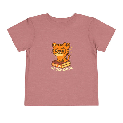 100th Day of School Tiger Spirit Tee – Cute Back-to-School Pride Shirt for Kids