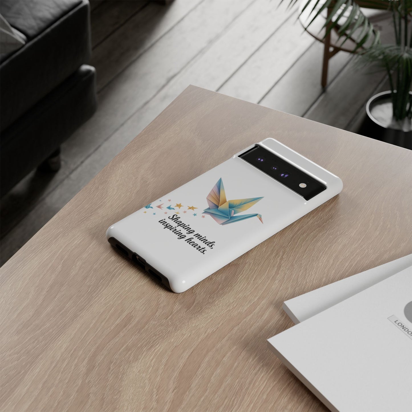 Phone Case: Inspirational Origami Crane Design, Unique Cell Cover, Motivational Gift, Custom Phone Protector, Perfect for Students & [...]