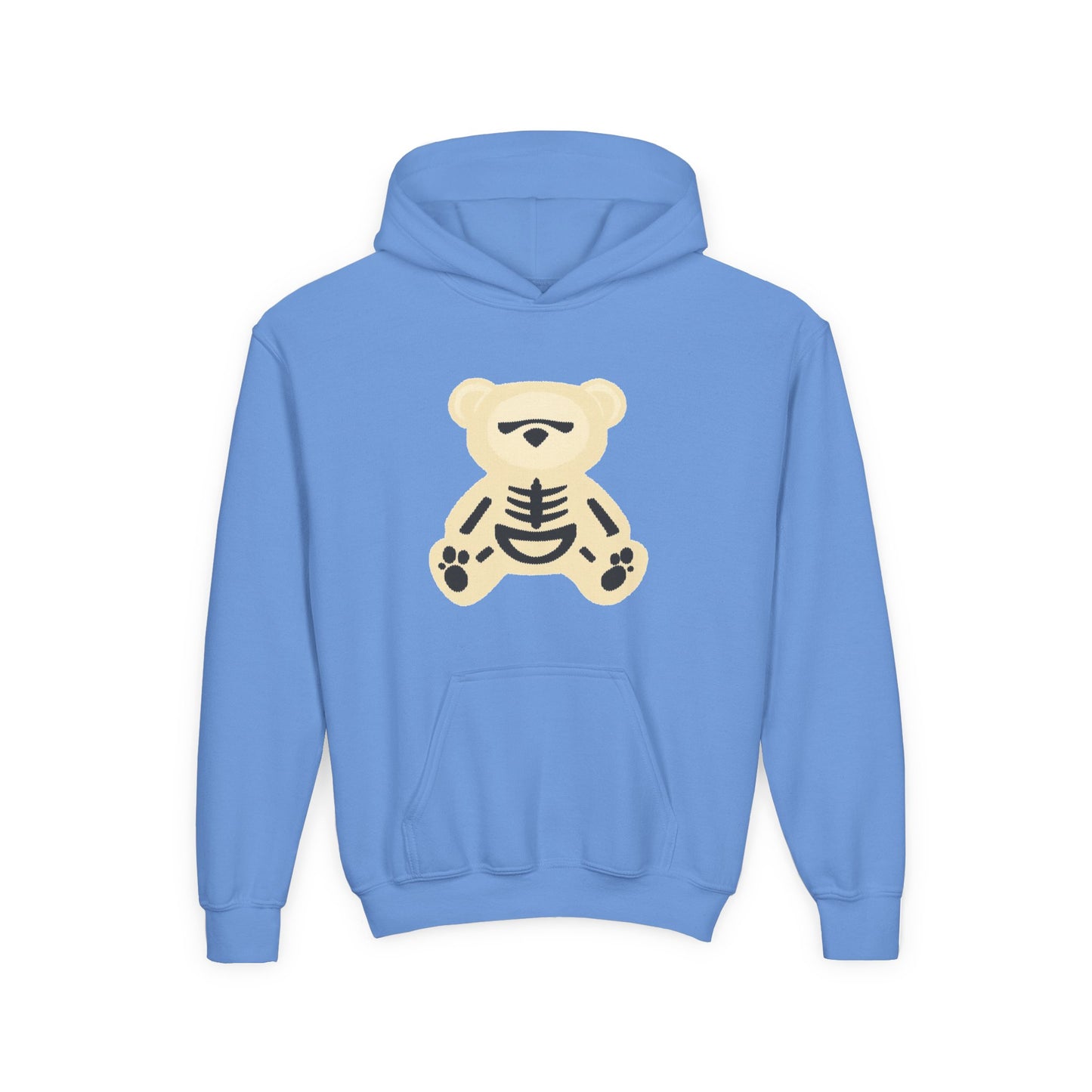 Skeleton Bear Youth Hoodie - Halloween Fun Wear