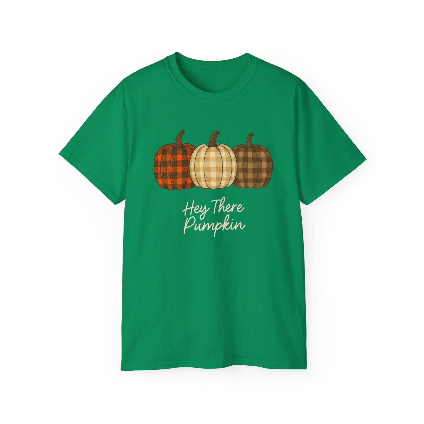 Customizable slogan Pumpkin T-Shirt | Plaid Pumpkin Fall Tee 🍂 | Cute Autumn Outfit | Cozy Fall Shirt | Pumpkin Patch Top | Trending Fall Aesthetic 2025