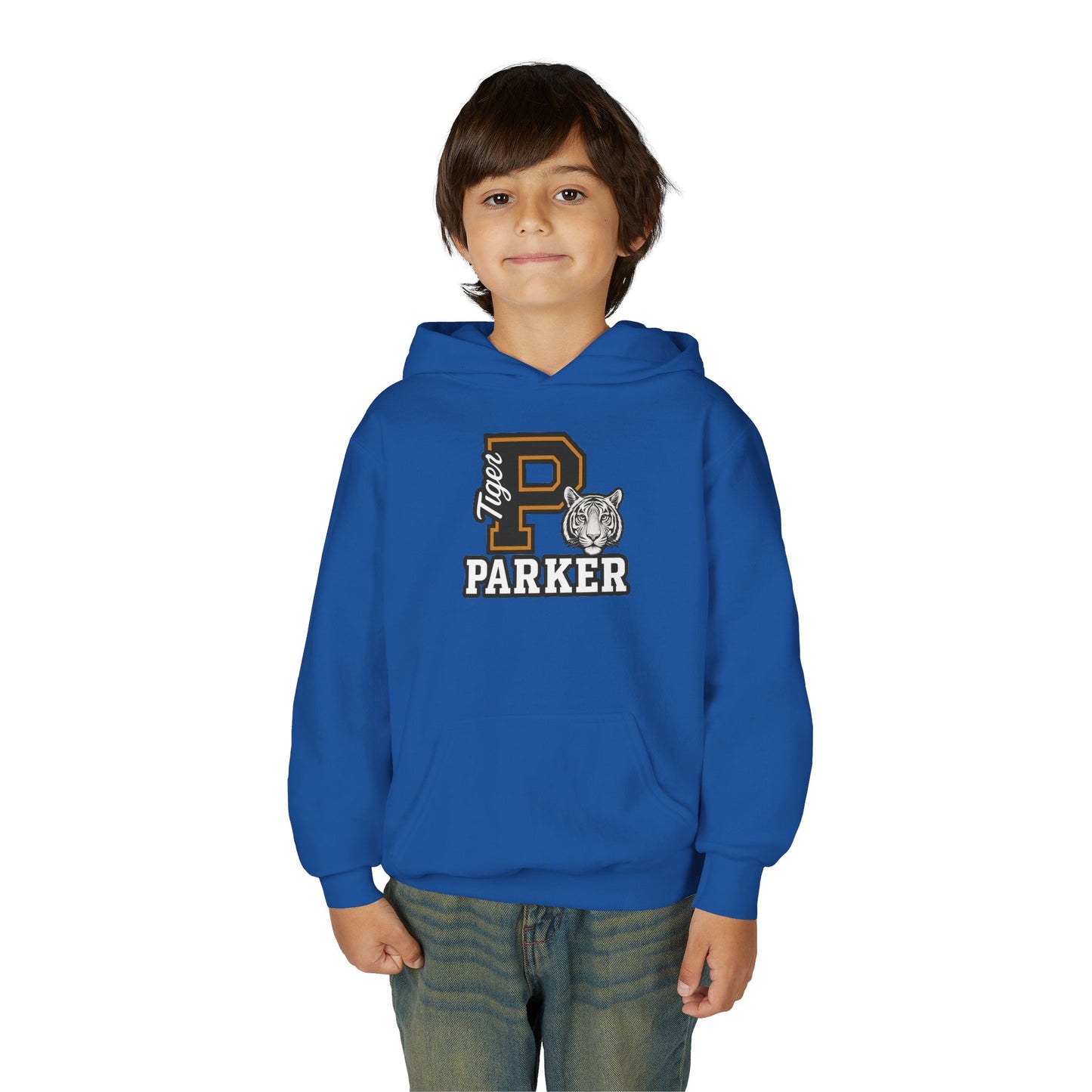 Personalized Youth Tiger Hoodie,Sweatshirt for Kids, Perfect Gift for Birthdays, Sports Events, and Back-to-School