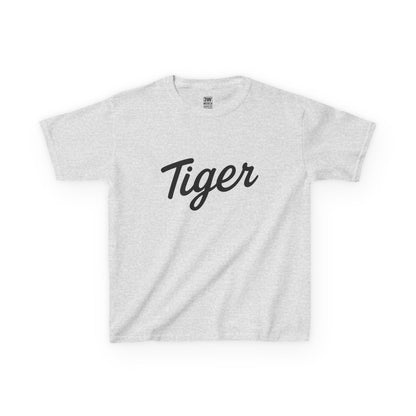 Tiger Kids Heavy Cotton Tee - Fun Kids T-Shirt, Birthday Gift, Animal Lover Apparel, Everyday Wear, Nature Enthusiast Shirt