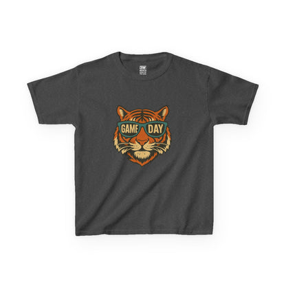 Kids Tee - Game Day Tigers Mascot T Shirt, Spirit Wear for Kids, Back to School