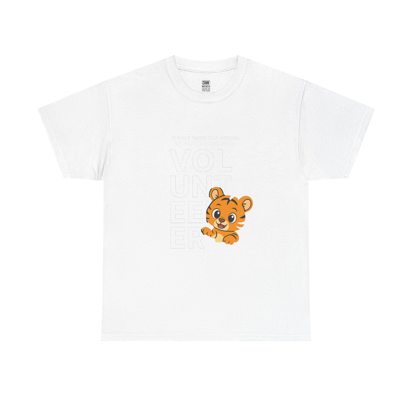Volunteer Tiger T-Shirt, Super Soft, Customizable, garment-dyed