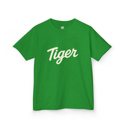 Tiger Kids Heavy Cotton Tee - Fun Kids T-Shirt, Birthday Gift, Animal Lover Apparel, Everyday Wear, Nature Enthusiast Shirt