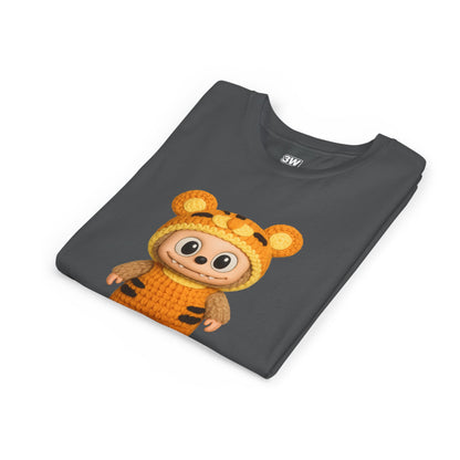 Cute Tiger-Inspired Youth Tee, Kids Animal T-Shirt, Fun Playwear, Gift for Birthdays, Woodland Adventure