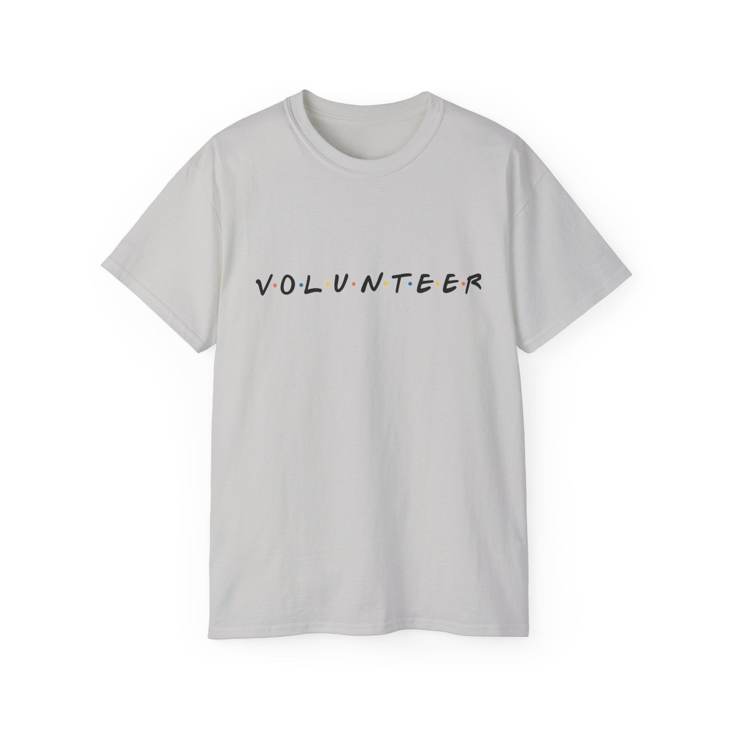 Adult Volunteer Unisex Tee, Casual Cotton Shirt, Fundraiser T-Shirt, Community Service Apparel, Gift for Volunteers, Everyday Wear