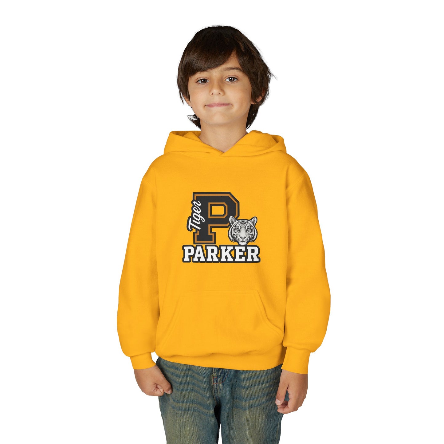 Personalized Youth Tiger Hoodie,Sweatshirt for Kids, Perfect Gift for Birthdays, Sports Events, and Back-to-School