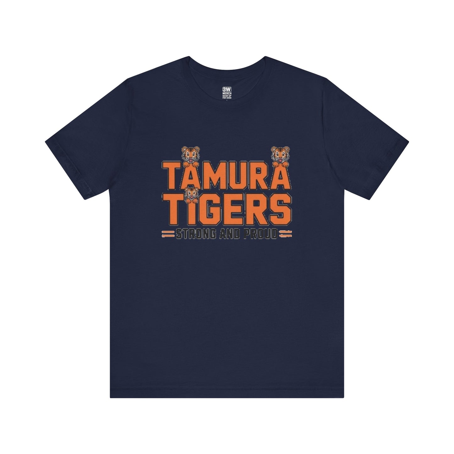 Adult Tiger Print Unisex Tee - Tamura Tigers Design
