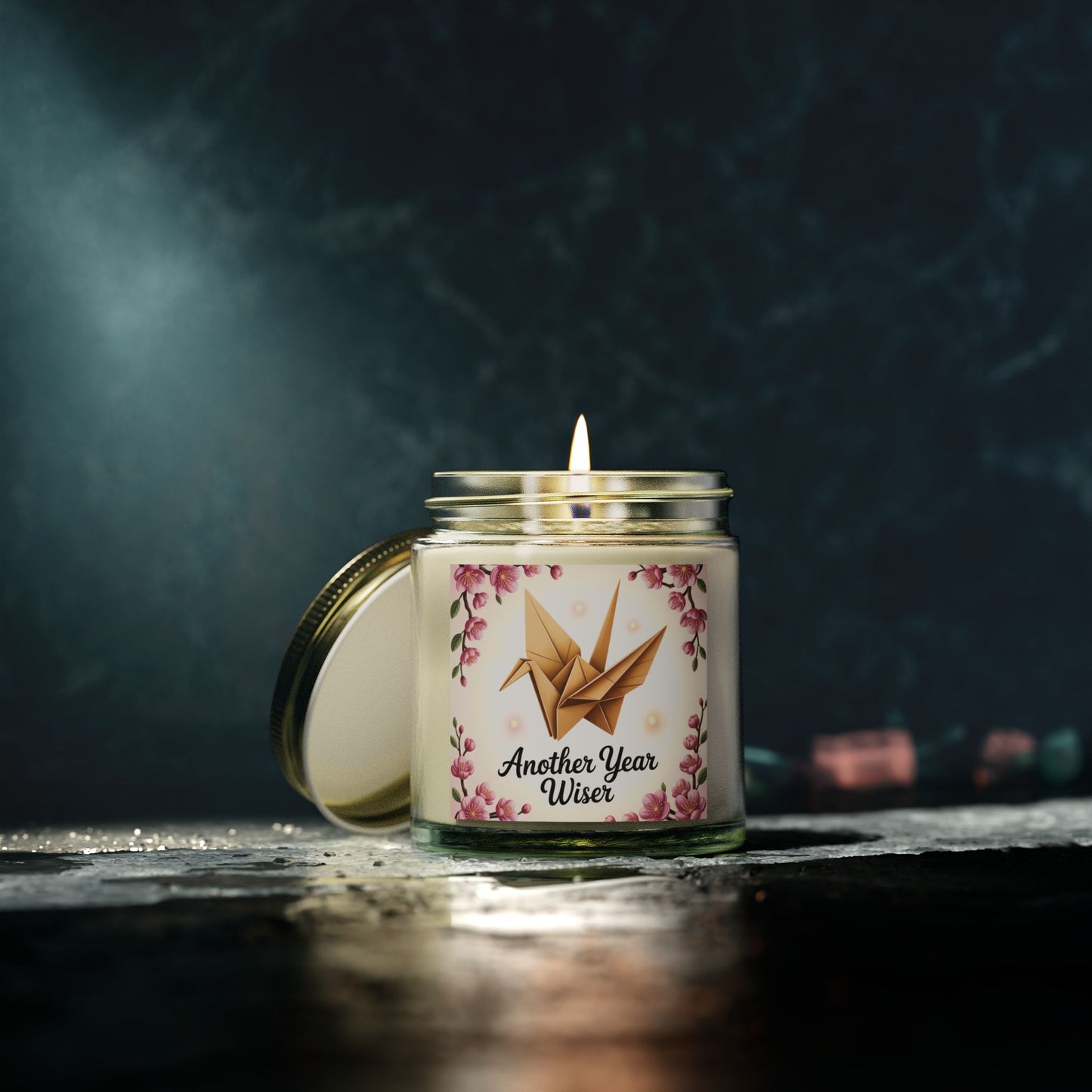 Scented Candle - Another Year Wiser, Custom Birthday Gift, Relaxing Aromatherapy, Home Decor, Unique Candle Favor