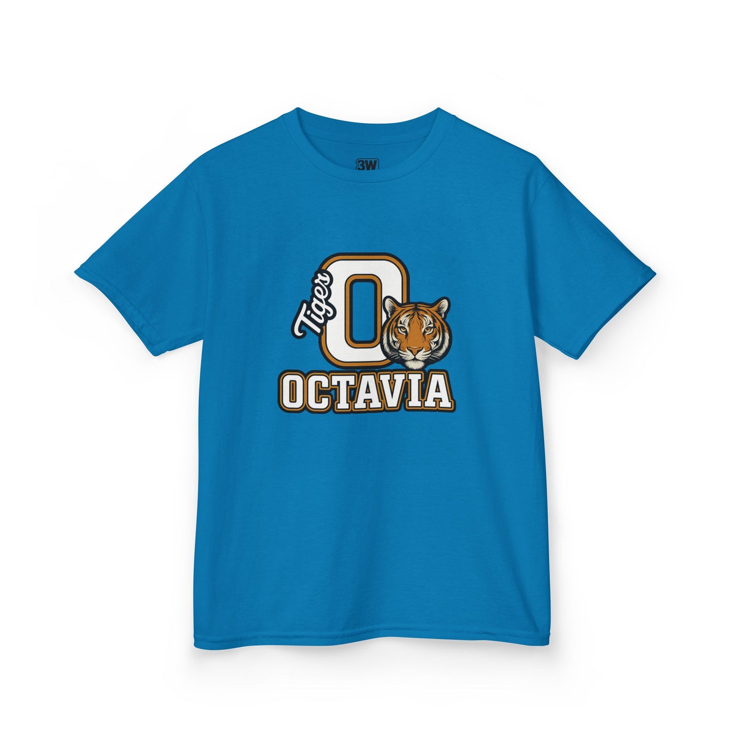 Personalized Tiger Mascot T-Shirt – Custom Name Varsity Style School Spirit Tee, Sports Team Pride Shirt, Gift for Kids & Adults