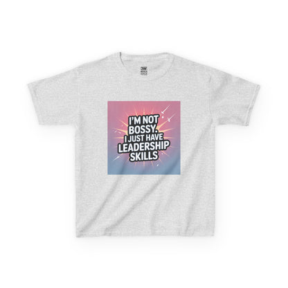 Leadership Skills Kids Tee, Funny Slogan T Shirt, Gift for Young Leaders, Motivational Wear, Birthday Gift, Inspirational Kids Apparel