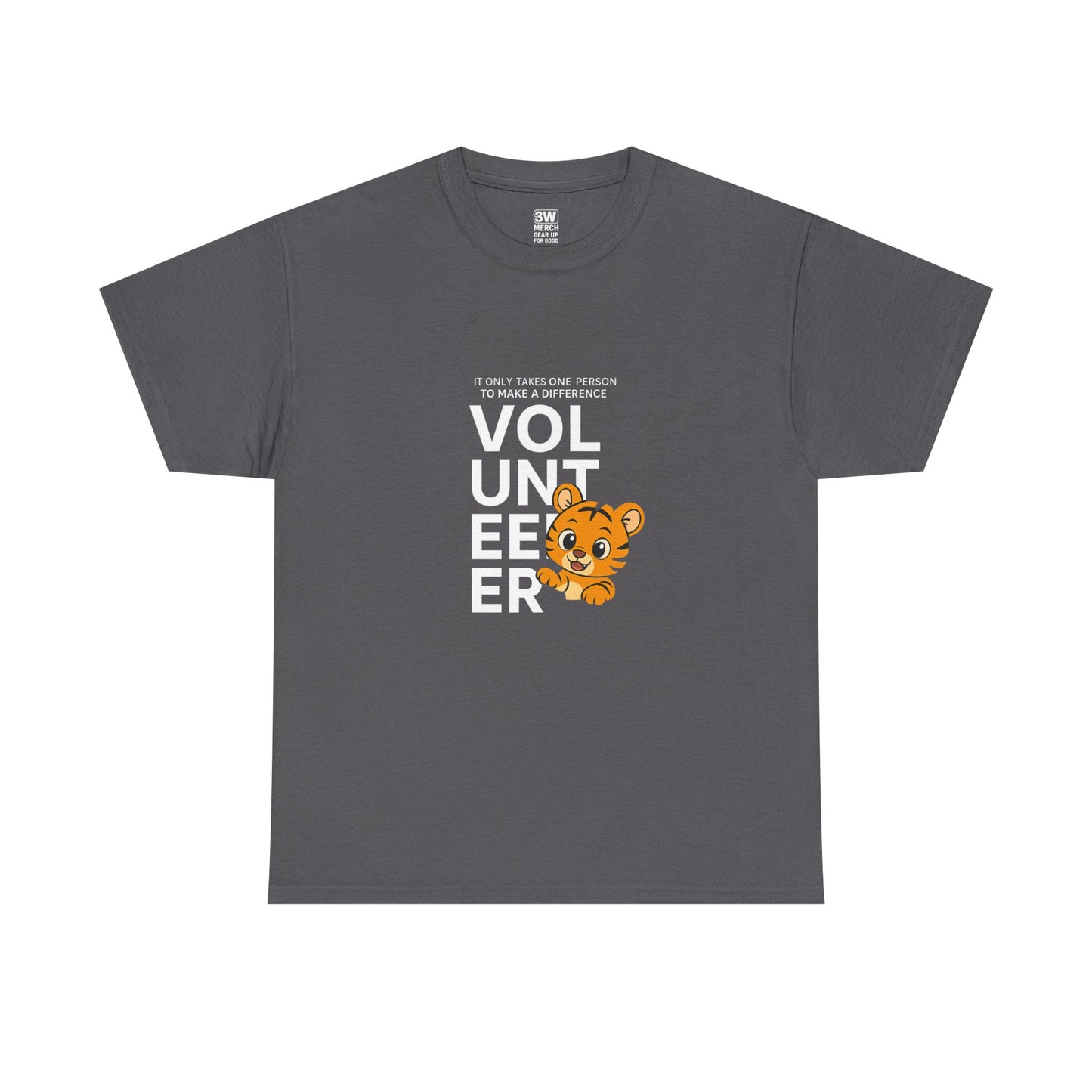 Volunteer Tiger T-Shirt, Super Soft, Customizable, garment-dyed