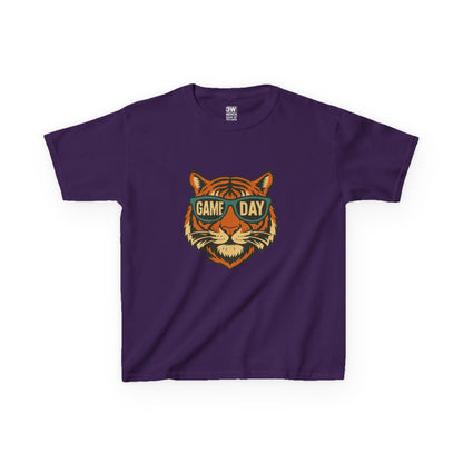 Kids Tee - Game Day Tigers Mascot T Shirt, Spirit Wear for Kids, Back to School