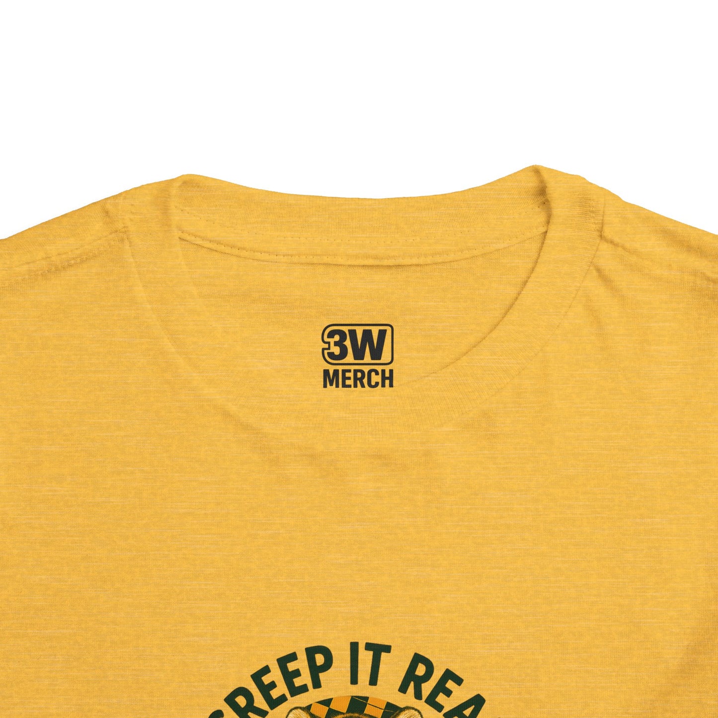 Cute Toddler Short Sleeve Tee with Tiger 'Creep It Real' Design, Kids' Summer Shirt, Halloween Outfit, Everyday Wear, Gift for Toddlers