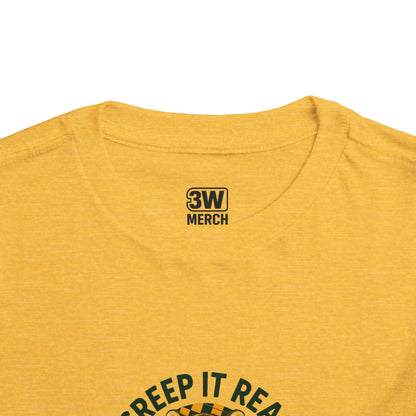 Cute Toddler Short Sleeve Tee with Tiger 'Creep It Real' Design, Kids' Summer Shirt, Halloween Outfit, Everyday Wear, Gift for Toddlers