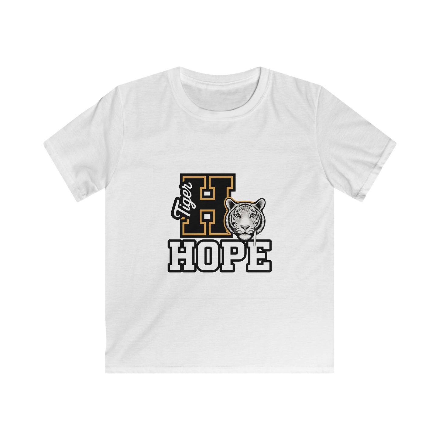 Tiger Hope Kids Tee, Fun Children's Shirt, Supportive Tiger Graphic Tee, Perfect for Birthdays, School Events, Youth Apparel