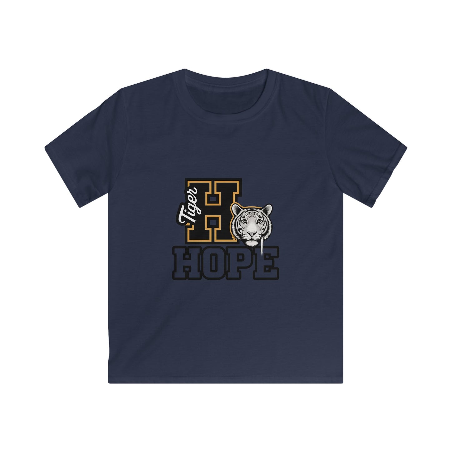 Tiger Hope Kids Tee, Fun Children's Shirt, Supportive Tiger Graphic Tee, Perfect for Birthdays, School Events, Youth Apparel