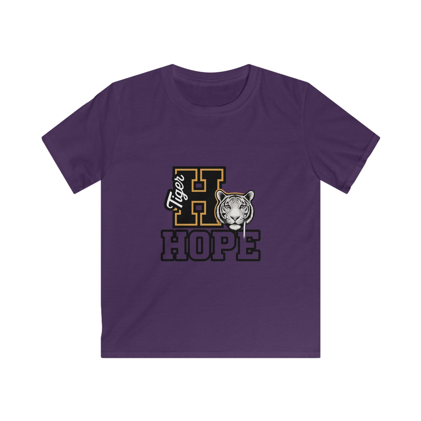 Tiger Hope Kids Tee, Fun Children's Shirt, Supportive Tiger Graphic Tee, Perfect for Birthdays, School Events, Youth Apparel