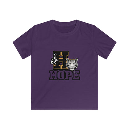 Tiger Hope Kids Tee, Fun Children's Shirt, Supportive Tiger Graphic Tee, Perfect for Birthdays, School Events, Youth Apparel