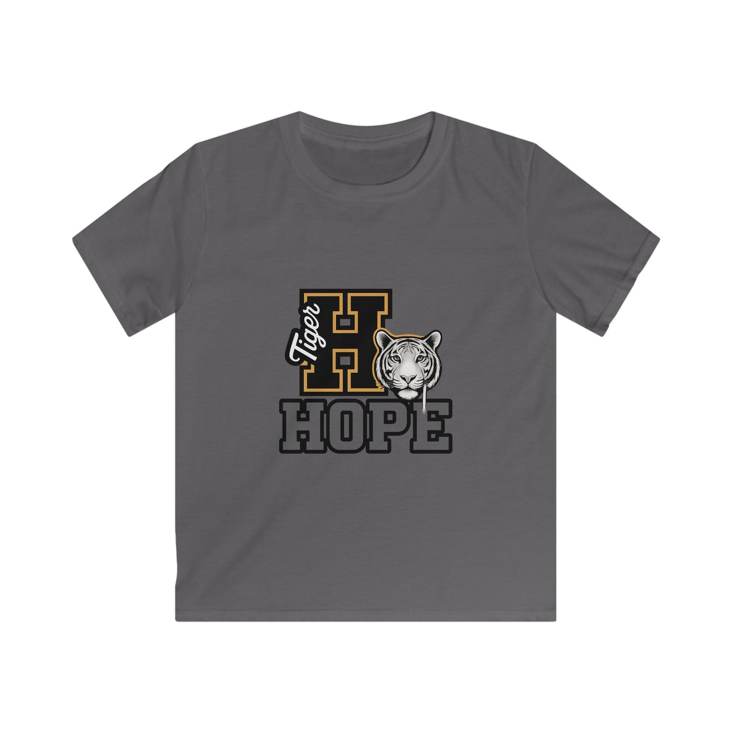 Tiger Hope Kids Tee, Fun Children's Shirt, Supportive Tiger Graphic Tee, Perfect for Birthdays, School Events, Youth Apparel