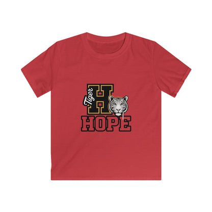 Tiger Hope Kids Tee, Fun Children's Shirt, Supportive Tiger Graphic Tee, Perfect for Birthdays, School Events, Youth Apparel