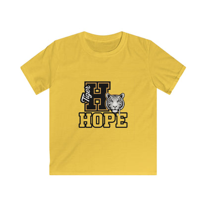 Tiger Hope Kids Tee, Fun Children's Shirt, Supportive Tiger Graphic Tee, Perfect for Birthdays, School Events, Youth Apparel