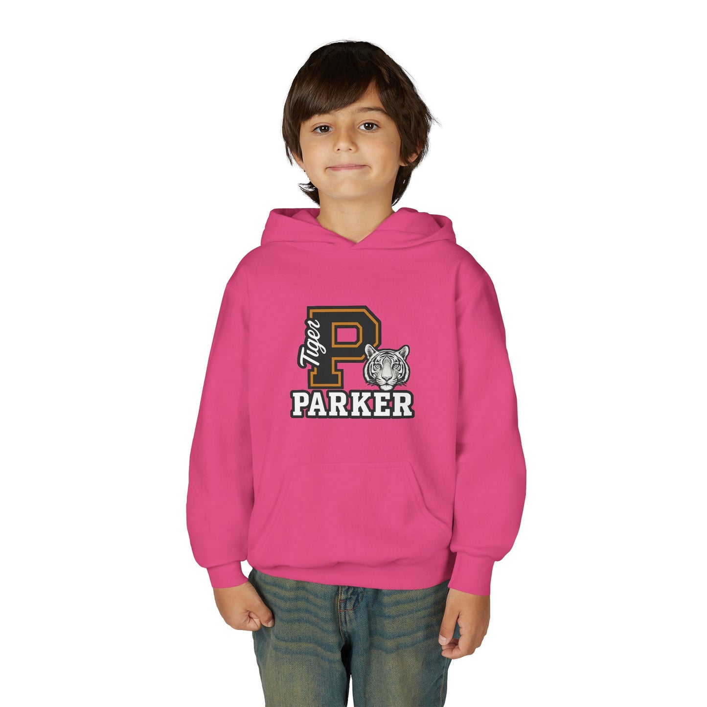 Personalized Youth Tiger Hoodie,Sweatshirt for Kids, Perfect Gift for Birthdays, Sports Events, and Back-to-School