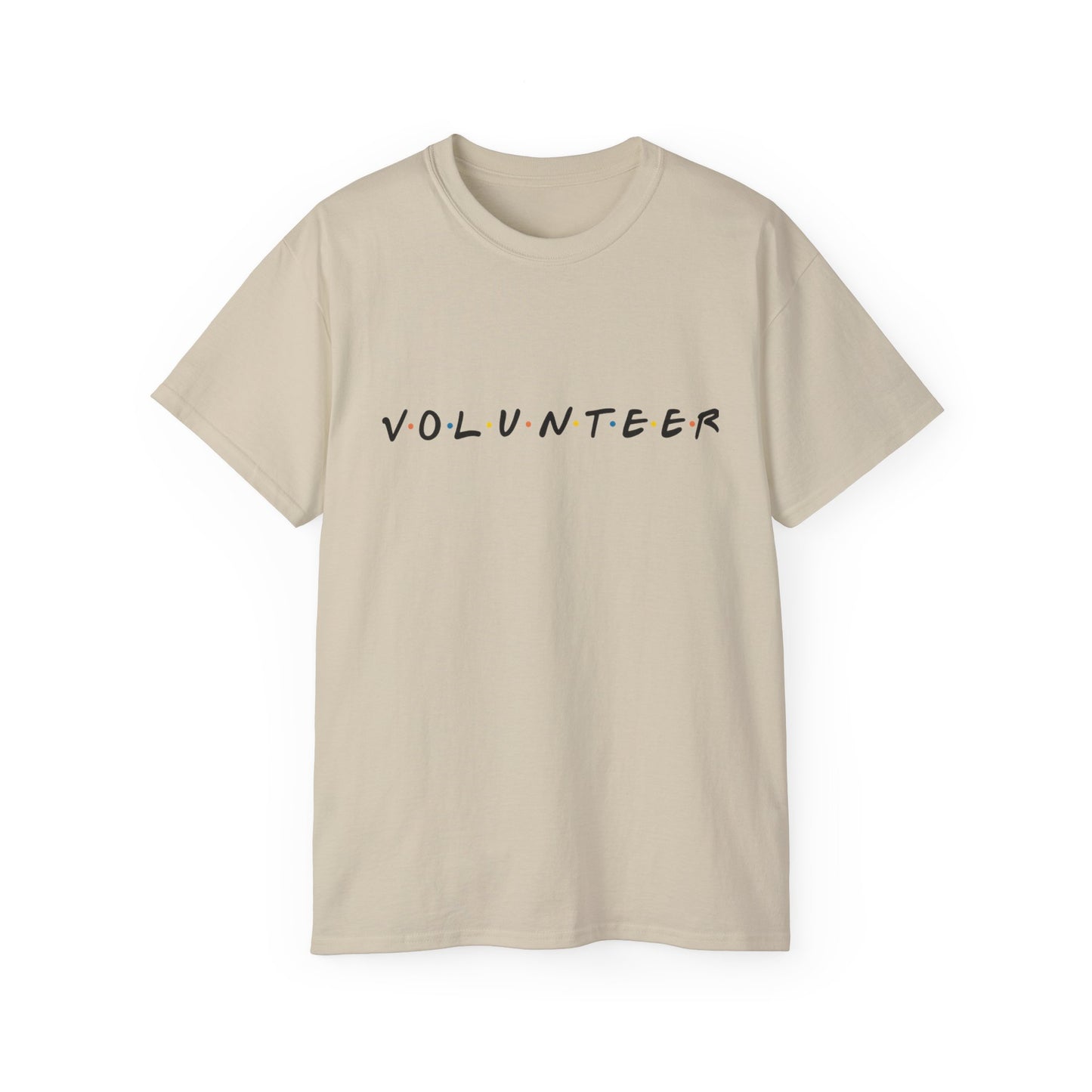 Adult Volunteer Unisex Tee, Casual Cotton Shirt, Fundraiser T-Shirt, Community Service Apparel, Gift for Volunteers, Everyday Wear