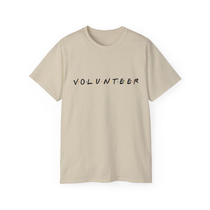 Adult Volunteer Unisex Tee, Casual Cotton Shirt, Fundraiser T-Shirt, Community Service Apparel, Gift for Volunteers, Everyday Wear