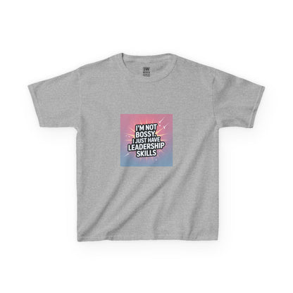 Leadership Skills Kids Tee, Funny Slogan T Shirt, Gift for Young Leaders, Motivational Wear, Birthday Gift, Inspirational Kids Apparel