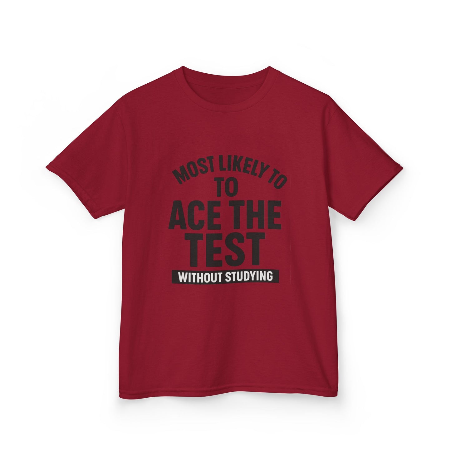 Most Likely to Ace the Test Kids Tee, Motivational Kids Shirt, Back to School Gift, Funny Teacher Gift, Classroom Humor T-Shirt